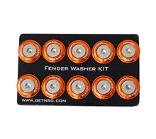 Load image into Gallery viewer, NRG Fender Washer Kit w/Rivets For Plastic (Orange) - Set of 10