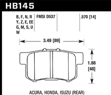 Load image into Gallery viewer, Hawk 97-01 Acura Integra Type R / 06-13 Honda Civic Si Blue 42 Rear Brake Pads
