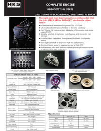 HKS Nissan RB26 2.8L Step 2 COMPLETE ENGINE