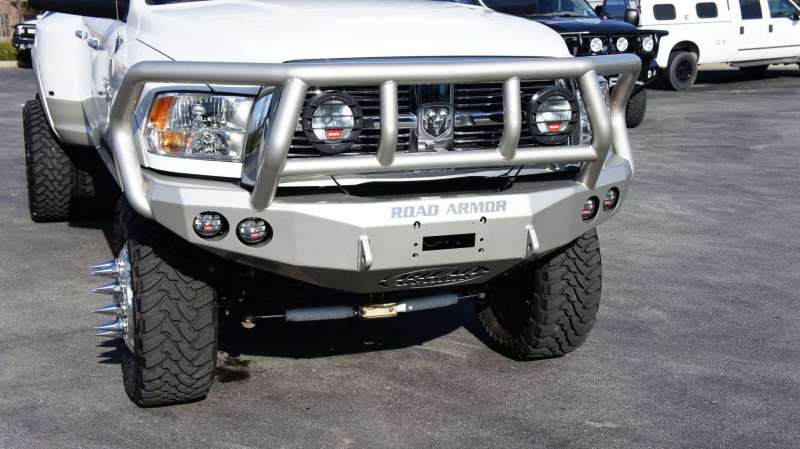 Road Armor 10-18 Ram 2500 Stealth Front Winch Bumper w/Titan II Guard - Raw