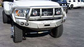 Road Armor 10-18 Ram 2500 Stealth Front Winch Bumper w/Titan II Guard - Raw