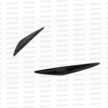 Load image into Gallery viewer, Seibon 09-12 Nissan 370Z GT Front Bumper Canards (Pair)