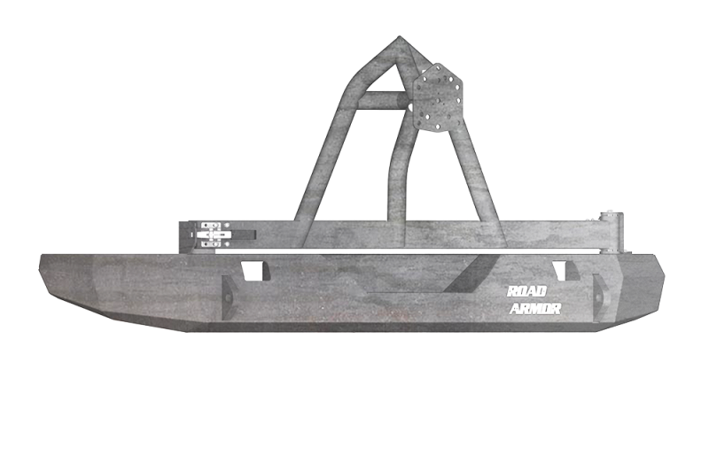 Road Armor 07-17 Jeep Wrangler JK Stealth Rear Non-Winch Bumper w/Tire Carrier - Raw