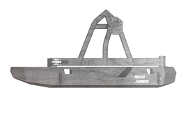 Road Armor 07-17 Jeep Wrangler JK Stealth Rear Non-Winch Bumper w/Tire Carrier - Raw