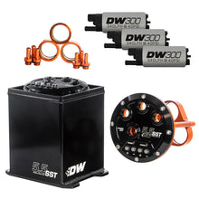 Load image into Gallery viewer, DeatschWerks 5.5L Modular Surge Tank Includes 3 DW300 Fuel Pumps