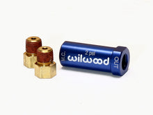 Load image into Gallery viewer, Wilwood Residual Pressure Valve - New Style w/ Fittings - 2# / Blue