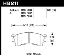 Load image into Gallery viewer, Hawk 93-02 Mazda 626 / 02-03 Mazda Protege5 HT-10 Race Front Brake Pads