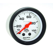 Load image into Gallery viewer, Autometer Phantom 52mm 0-100 PSI Mechanical Oil Pressure Gauge