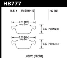 Load image into Gallery viewer, Hawk 10-15 Volvo XC60 / 03-14 Volvo XC90 (w/ 328mm Rotors) HPS Street Front Brake Pads