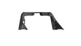 Road Armor 99-20 Ford F-250 iD Headache Rack w/Bedrail Pod/Dual 10in Pod/Brake Lamp Relief/Hyve -Raw