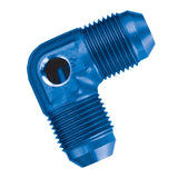 Russell Performance -8 AN Blue 90 Degree Fuel Pressure Adapter