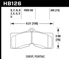 Load image into Gallery viewer, Hawk 77-82 Chevrolet Corvette DTC-60 Race Rear Brake Pads