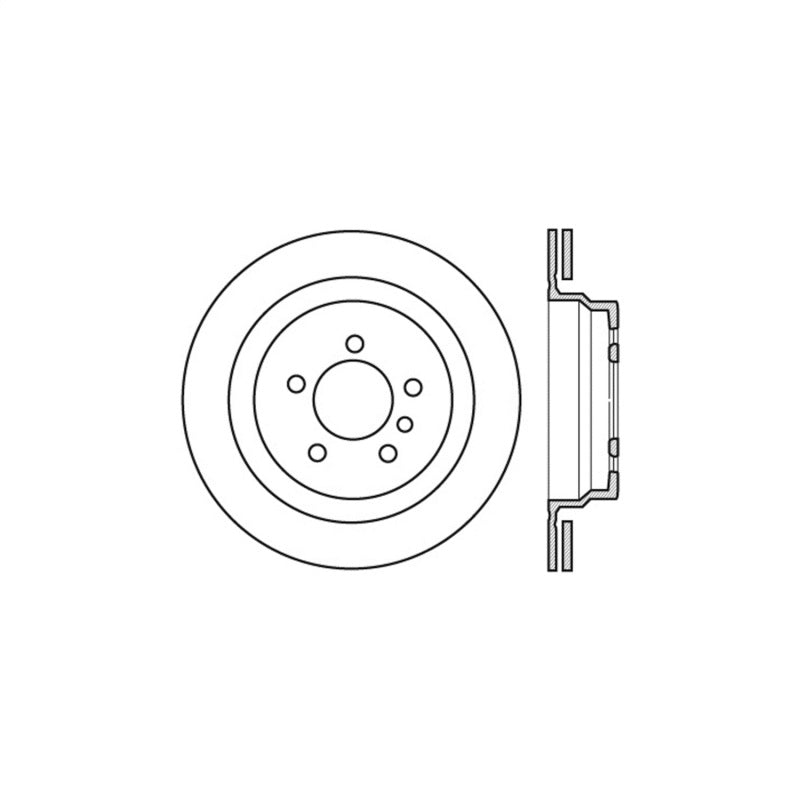 Stoptech 95-99 BMW M3 / 98-02 Z3 Left Rear Premium High Carbon CRYO STOP Rotor