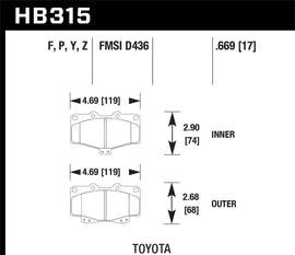 Hawk Super Duty Street Brake Pads