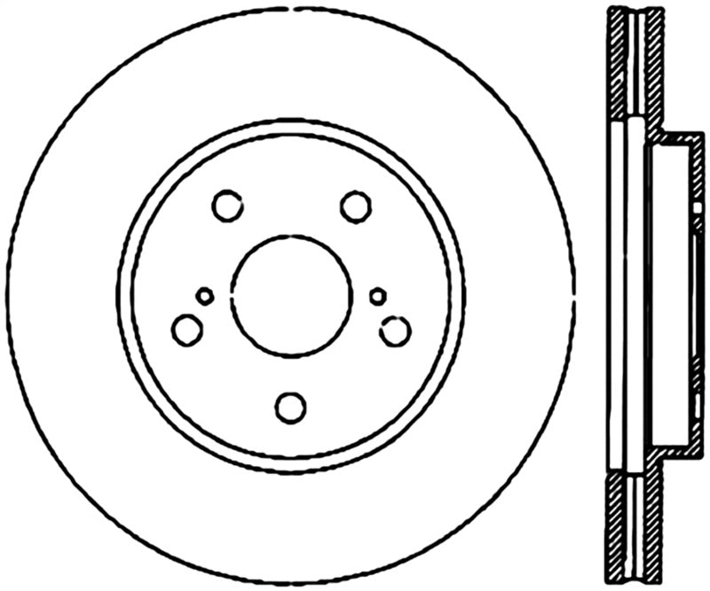 Stoptech 04-09 Lexus RX Premium Front CryoStop Brake Rotor