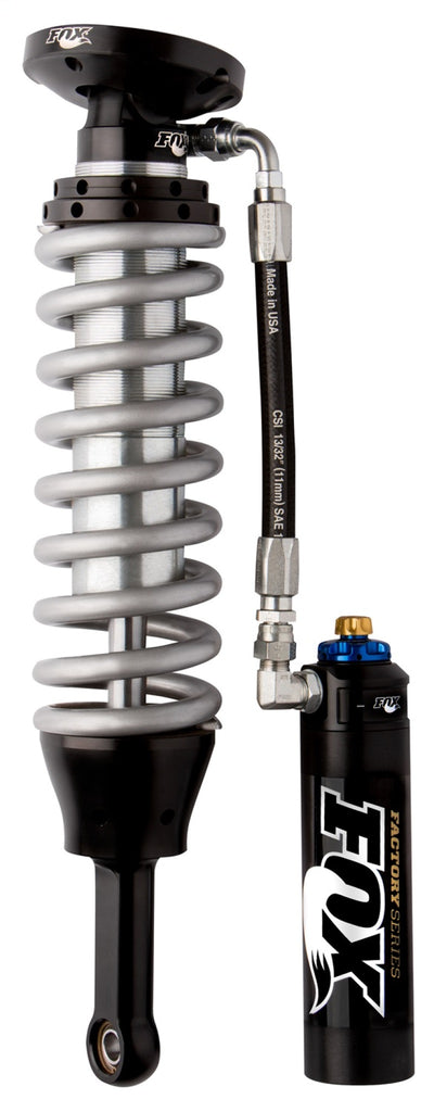 Fox 00-06 Tundra 2.5 Factory Series 7.7in. Remote Res. Coilover Set w/DSC Adj. / Long Travel - Blk