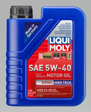 Load image into Gallery viewer, LIQUI MOLY 1L Diesel High Tech Motor Oil 5W-40