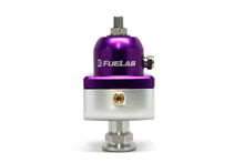 Load image into Gallery viewer, Fuelab 555 Carb Adjustable FPR Blocking 10-25 PSI (1) -8AN In (2) -8AN Out - Purple