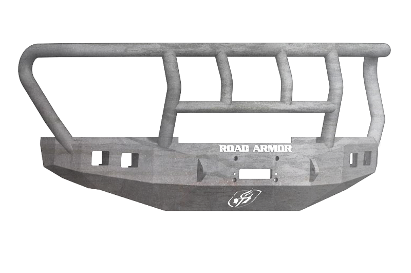 Road Armor 17-20 Ford F-250 Stealth Front Winch Bumper w/Titan II Guard Standard Flare - Raw