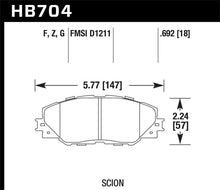 Load image into Gallery viewer, Hawk 06-09 Toyota RAV4 / 10-13 Toyota Matrix Performance Ceramic Front Brake Pads