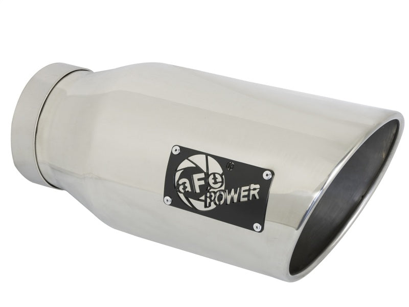aFe MACHForce-Xp 5in Inlet x 7in Outlet x 15in length 409 Stainless Steel Exhaust Tip