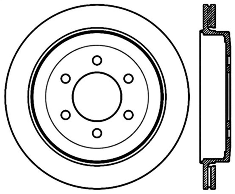 Stoptech 07-15 Ford Expedition / Lincoln Navigator Performance Rear Cryo Brake Rotor