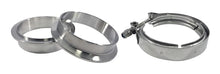 Load image into Gallery viewer, Torque Solution Stainless Steel V-Band Clamp &amp; Flange Kit - 5in (127mm)