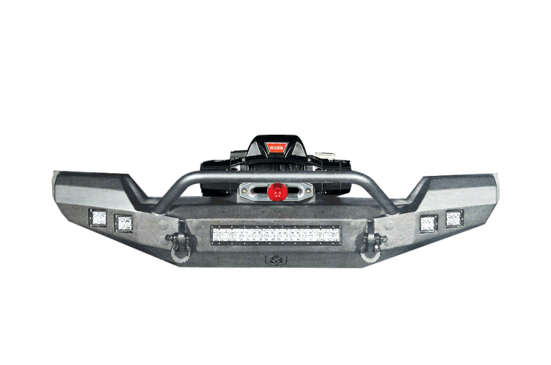 Road Armor 07-18 Jeep Wrangler JK Stealth Front Winch Bumper w/Pre-Runner Guard - Raw