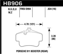 Load image into Gallery viewer, Hawk 02-10 Porsche 911 Performance Ceramic Street Rear Brake Pads