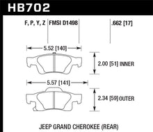 Load image into Gallery viewer, Hawk 11-16 Jeep Grand Cherokee Super Duty Rear Brake Pads