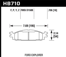 Load image into Gallery viewer, Hawk Ford/Lincoln 11-13 Explorer/09-13 Flex/10-13 Taurus/MKS/MKT Performance Ceramic Brake Pad