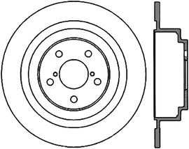 Stoptech Subaru 03-06 Baja/00-04 Legacy/Outback Rear Cryo Rotor