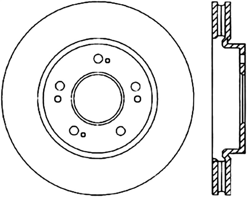 Stoptech 04-06 Lancer / 01-05 Sebring/Stratus Front CRYO-STOP Rotor