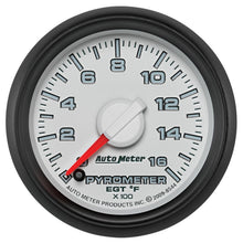 Load image into Gallery viewer, Autometer Factory Match 52.4mm Full Sweep Electronic 0-1600 Deg F EGT/Pyrometer Gauge