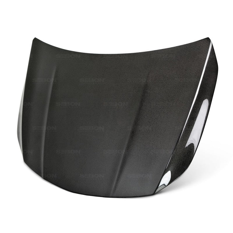 Seibon 14-19 Mercedez Benz CLA Carbon Fiber Hood OE-Style