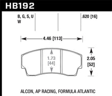 Load image into Gallery viewer, Hawk DTC-80 AP Racing/Alcon 16mm Race Brake Pads