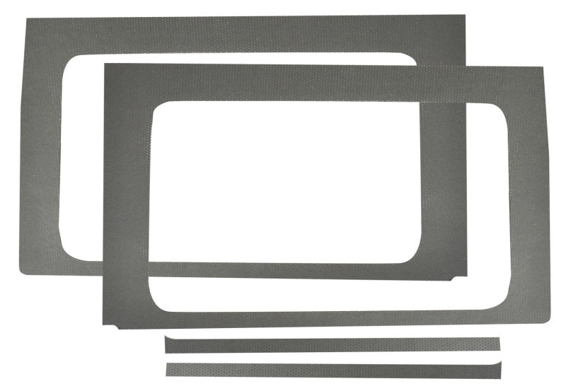 DEI 2018-Up Jeep Wrangler JL 4-Door Leather Look Rear Side Window Trim Kit 4-pc - Gray