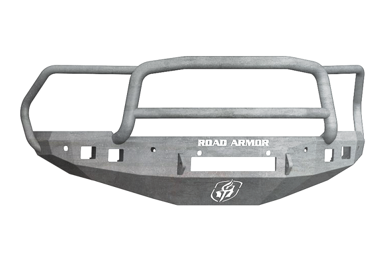 Road Armor 16-18 Ram 2500 Stealth Front Bumper w/Lonestar Guard/6 Sensor Holes - Raw
