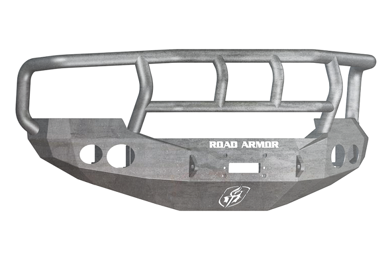Road Armor 05-07 Ford F-250 Stealth Front Winch Bumper w/Titan II Guard Wide Flare - Raw