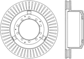 Stoptech 05-16 Ford F-550 Premium Rear CryoStop Brake Rotor