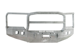 Road Armor 15-19 GMC 2500 Stealth Front Winch Bumper w/Lonestar Guard - Raw