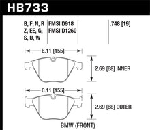 Load image into Gallery viewer, Hawk 11-13 BMW Z4 sDrive35is HPS 5.0 Street Front Brake Pads