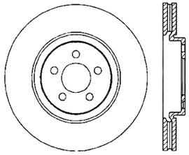 Stoptech 13 Ford Focus ST Front Premium High Carbon Cryo Brake Rotor