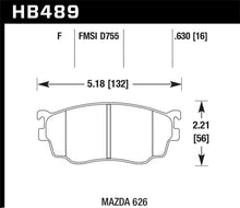 Load image into Gallery viewer, Hawk 03 MazdaSpeed3 Protege HPS Street Front Brake Pads