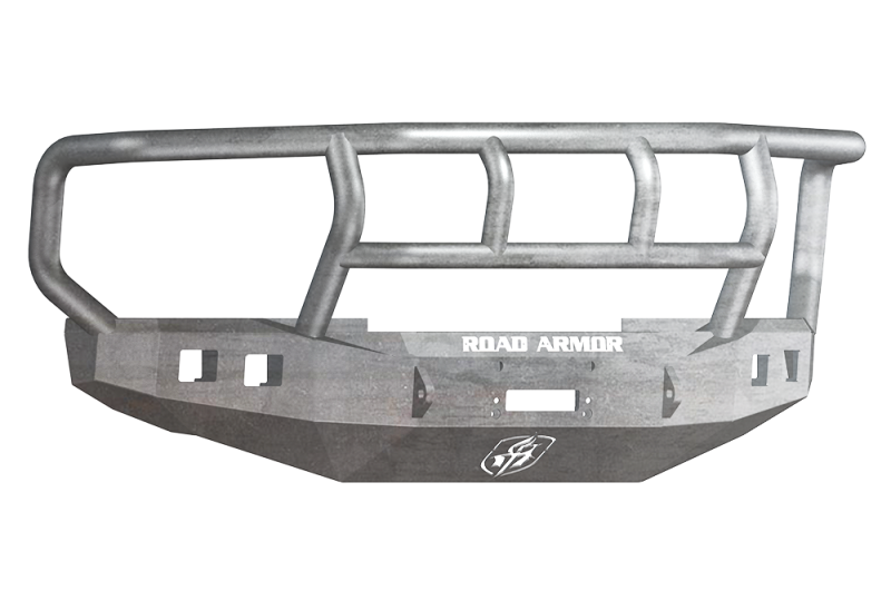Road Armor 08-10 Ford F-250 Stealth Front Winch Bumper w/Titan II Guard Wide Flare - Raw