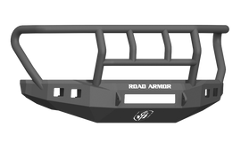 Road Armor 17-20 Ford F-250 Stealth Wide Fender Front Bumper w/Titan II Guard Wide Flare - Tex Blk