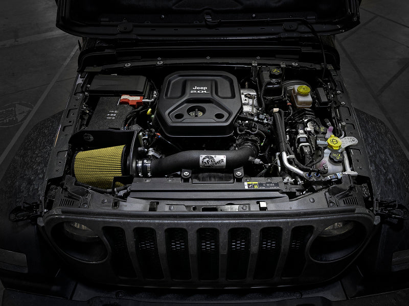 aFe Magnum FORCE Stage-2XP Cold Air Intake w/Pro G7 Filter 18-20 Jeep Wrangler JL 2.0T - Media Black