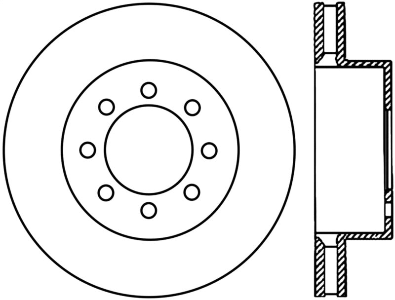 Stoptech 05-13 Ford F250 Super Duty Front Performance Cyro Brake Rotor