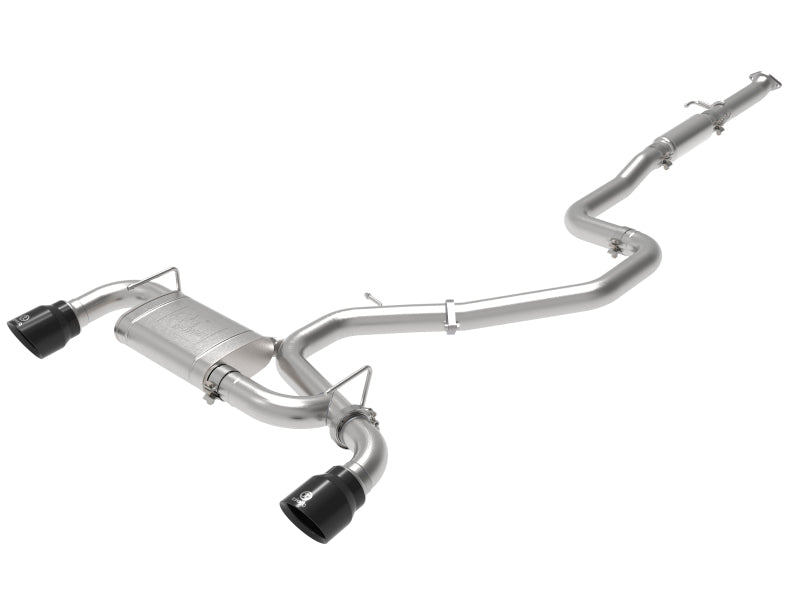 aFe Takeda Exhaust Cat-Back 19-20 Hyundai Veloster N 304SS Black Dual Tips Exhaust
