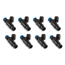 Load image into Gallery viewer, Injector Dynamics 2600-XDS Injectors - 48mm Length - 14mm Top - 14mm Bottom Adapter (Set of 8)